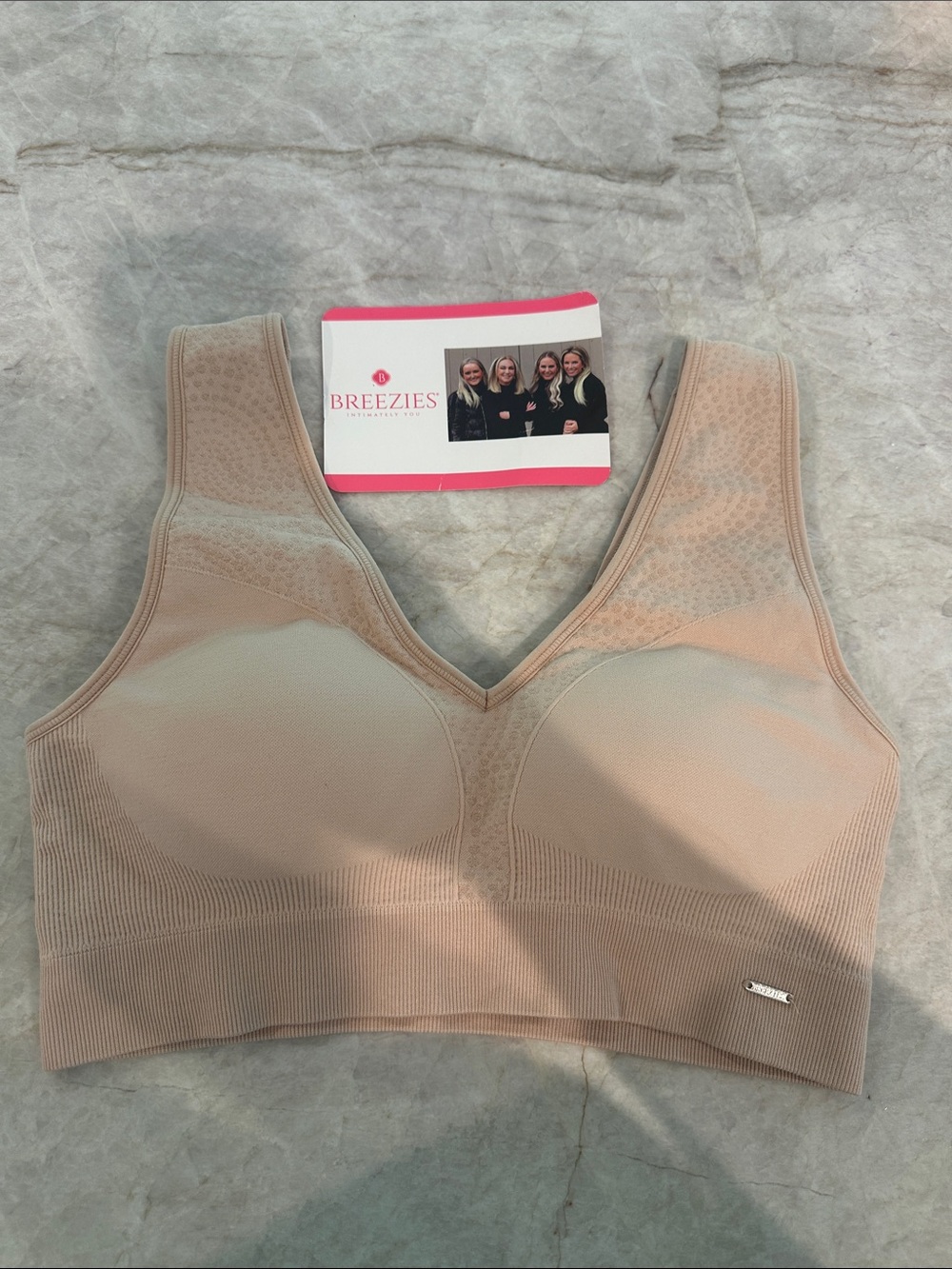 Breezies Seamless Comfort Wireless Bra in Nude